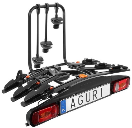 Przejdź do produktu Bagażnik rowerowy na hak Aguri Active Bike 3 rowery czarny