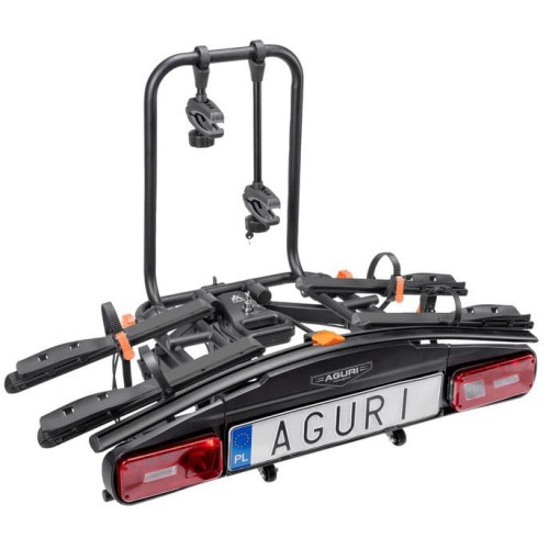 Przejdź do produktu Bagażnik rowerowy na hak Aguri Active E-Bike 2 rowery elektryczne czarny uchylany odchylany 60kg zamki na kluczyk