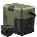 Lodówka samochodowa z kompresorem Yolco ET18 GREEN 17 L + bateria modułowa Yolco SC4B