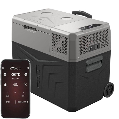 Przejdź do produktu Lodówka samochodowa z kompresorem Yolco BCX40 Grey 39 L