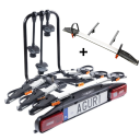 Bagażnik rowerowy na hak Aguri Active Bike PRO 4 srebrny