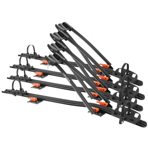 Przejdź do produktu 4x Uchwyt rowerowy na dach Aguri Acuda III Czarny