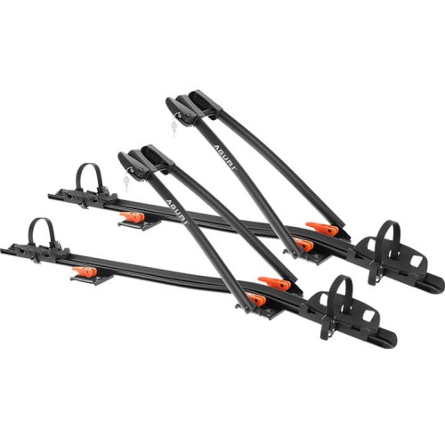 Przejdź do produktu 2x Uchwyt rowerowy na dach Aguri Acuda III Czarny
