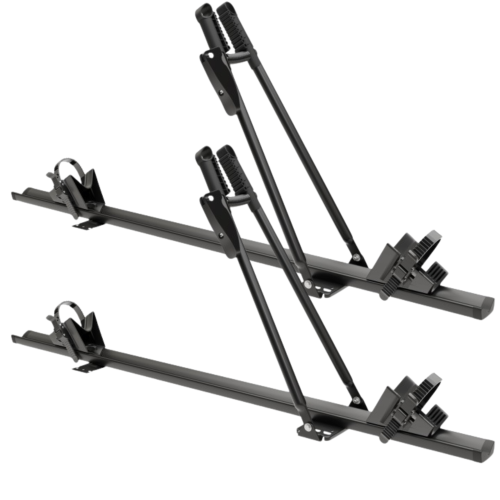 Przejdź do produktu 2x Uchwyt rowerowy na dach Amos Tour Czarny 