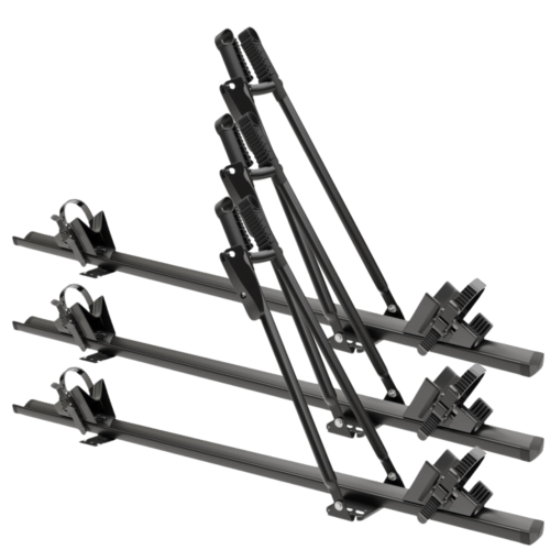 Przejdź do produktu 3x Uchwyt rowerowy na dach Amos Tour Czarny 