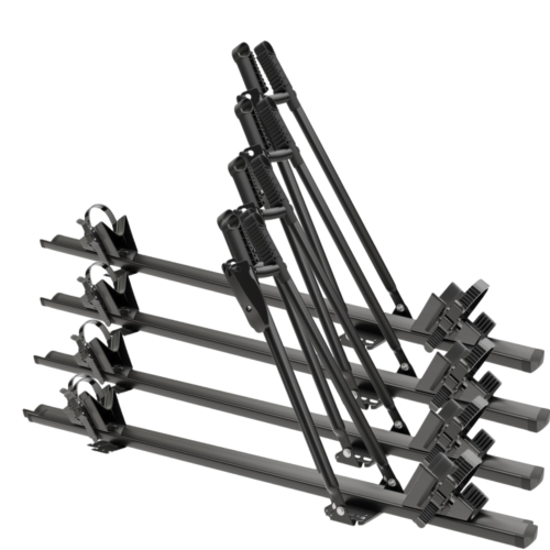 Przejdź do produktu 4x Uchwyt rowerowy na dach Amos Tour Czarny 