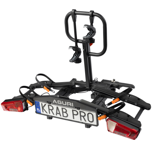 Przejdź do produktu Bagażnik rowerowy na hak Aguri Active KRAB 2 PRO czarny - rowery elektryczne