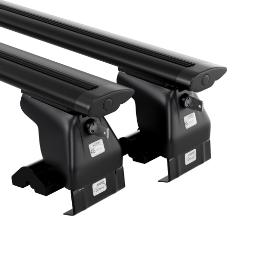 Przejdź do produktu Bagażnik bazowy AMOS Dromader D4 Dynamic Black 1,2m + Zamek
