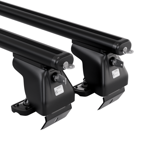 Przejdź do produktu Bagażnik bazowy AMOS Dromader D6 Aero Black 1,3m + Zamek