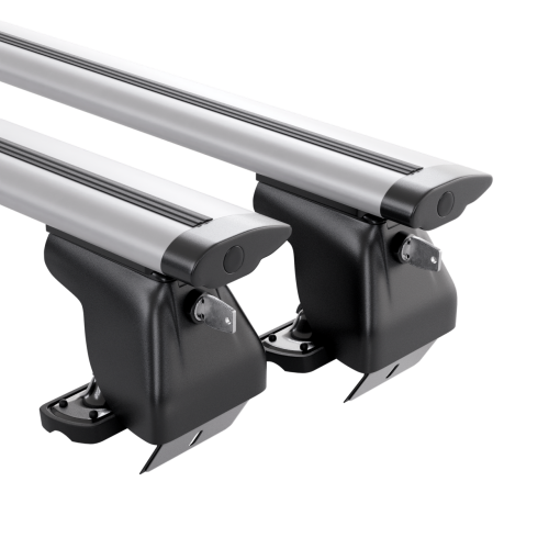 Przejdź do produktu Bagażnik bazowy AMOS Dromader D6 Aero Black 1,4m + Zamek