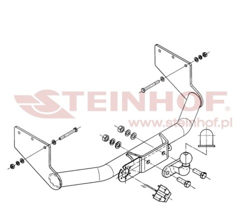 Przejdź do produktu Hak holowniczy Steinhof Ford Transit - 1985 - 2000 kula przykręcana E