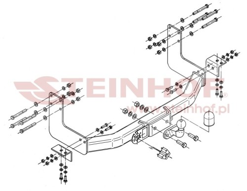 Przejdź do produktu Hak holowniczy Steinhof Mercedes Sprinter - 1995 - 2006 kula przykręcana E