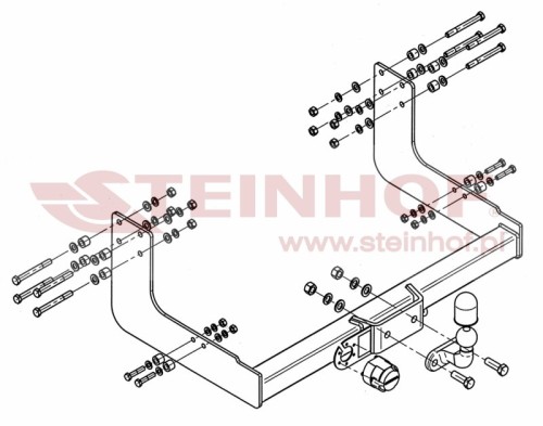 Przejdź do produktu Hak holowniczy Steinhof Mercedes Sprinter - 1995 - 2006 kula przykręcana E