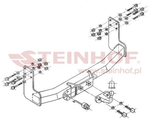 Przejdź do produktu Hak holowniczy Steinhof Mercedes Sprinter - 1995 - 2006 kula przykręcana E