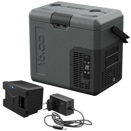 Lodówka samochodowa z kompresorem Yolco ET18 Carbon 17 L + bateria modułowa Yolco SC4B