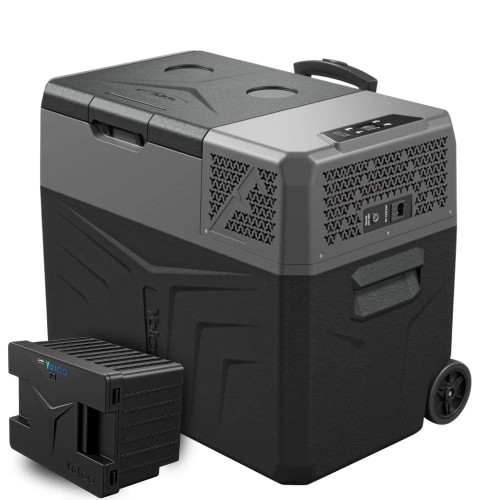 Przejdź do produktu Lodówka samochodowa z kompresorem Yolco BCX40 Carbon 39 L + bateria modułowa Yolco SC4
