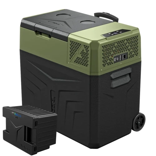 Lodówka samochodowa z kompresorem Yolco BCX50 Green 47 L + bateria modułowa Yolco SC4