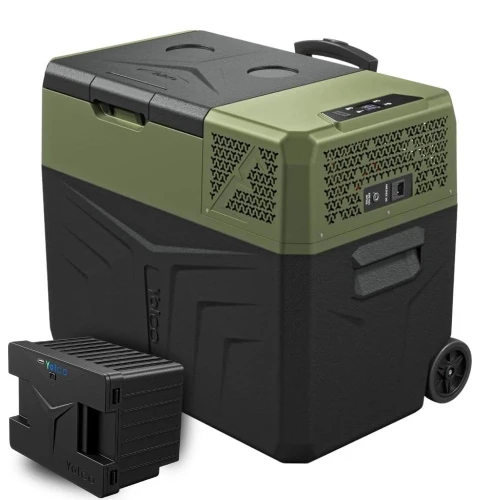 Lodówka samochodowa z kompresorem Yolco BCX40 Green 39 L + bateria modułowa Yolco SC4 - Sklep motozebra