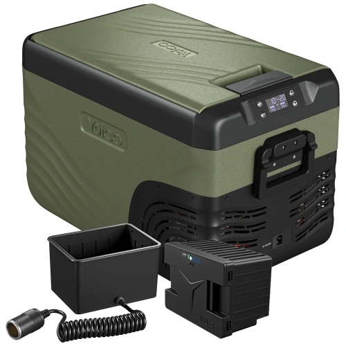 Lodówka samochodowa z kompresorem Yolco KX30 Green 25 L + Bateria