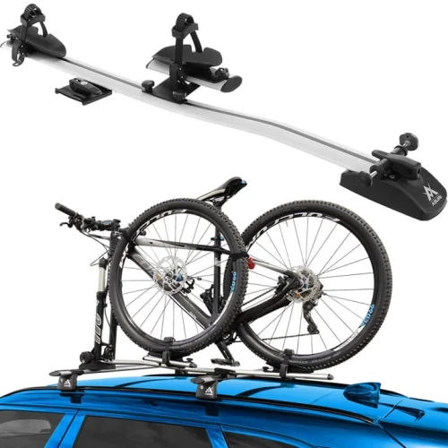 Przejdź do produktu Uchwyt rowerowy na dach Aguri Marathon Basic Srebrny