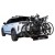 Aguri Active Bike PRO 3 czarny zainstalowany na haku SUV-a z trzema rowerami - Sklep motozebra