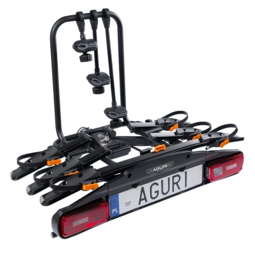 Przejdź do produktu Bagażnik rowerowy na hak Aguri Active Bike PRO 3 czarny