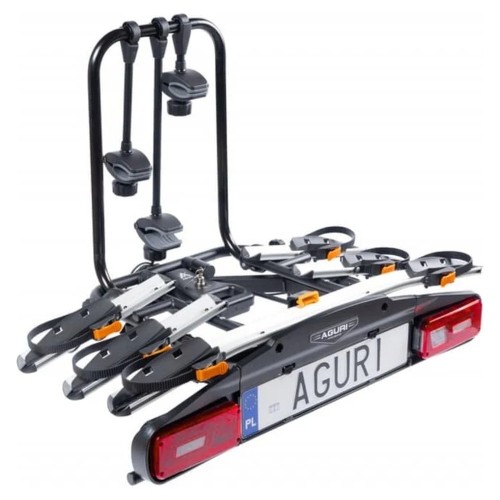 Przejdź do produktu Bagażnik rowerowy na hak Aguri Active Bike PRO 3 srebrny