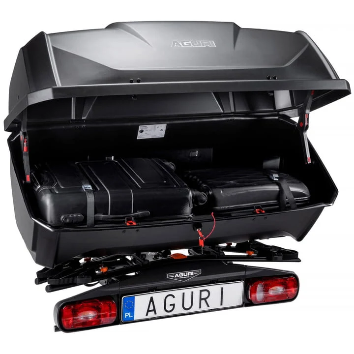 Box bagażowy na bagażnik Aguri Active Bike PRO 2/3 380 l – ujęcie 4 - Sklep motozebra