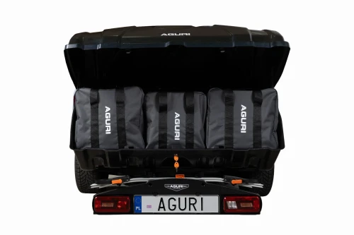 Box bagażowy na bagażnik Aguri Active Bike PRO 2/3 380 l – ujęcie 9 - Sklep motozebra
