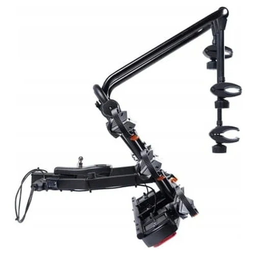 Bagażnik rowerowy na hak Aguri Active Bike PRO 2 srebrny + Box 380L – ujęcie 3 - Sklep motozebra