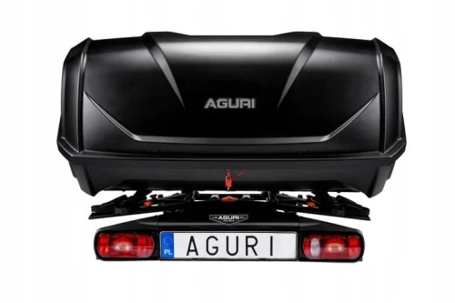 Przejdź do produktu Bagażnik rowerowy na hak Aguri Active Bike PRO 3 srebrny + Box 380L