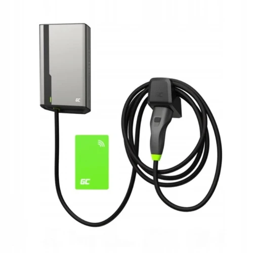 Przejdź do produktu Ładowarka pojazdów elektrycznych EV Green Cell GC HabuDen Wallbox 22kW 32A 5m NFC Kabel Typ 2