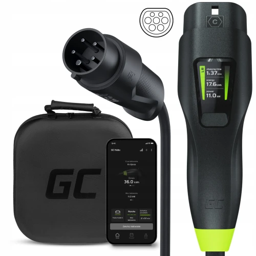 Ładowarka Mobilna EV 11 kW 7 m Typ 2 Wallbox 2w1 z Aplikacją GC – ujęcie 8 - Sklep motozebra