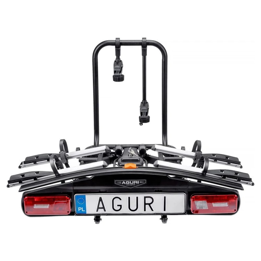 Aguri Active E-Bike 3 czarny – widok z boku, ramiona nośne złożone gotowe do montażu - Sklep motozebra