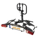 Bagażnik rowerowy na hak Aguri KRAB 2 PRO srebrny - rowery elektryczne