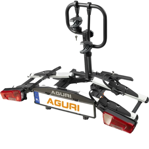 Przejdź do produktu Bagażnik rowerowy na hak Aguri KRAB 2 PRO srebrny - rowery elektryczne