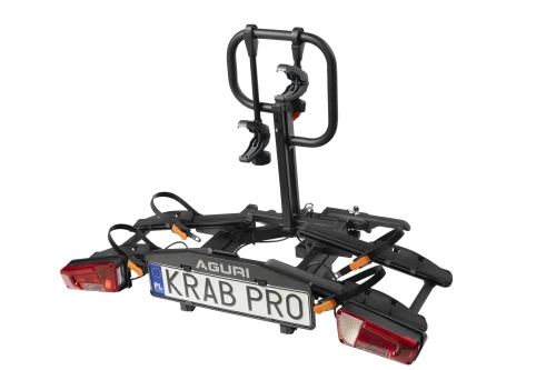 Przejdź do produktu Bagażnik rowerowy na hak Aguri KRAB 2 PRO czarny - rowery elektryczne