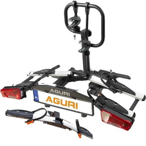 Przejdź do produktu Bagażnik rowerowy na hak Aguri KRAB 3 PRO srebrny - rowery elektryczne