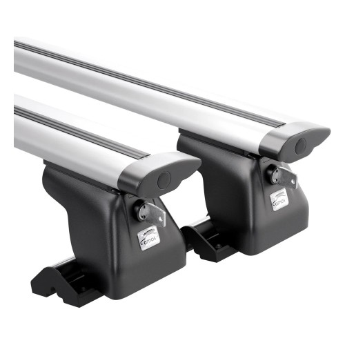Przejdź do produktu Bagażnik bazowy AMOS Dromader C15 Aero Black 1,4m + Zamek