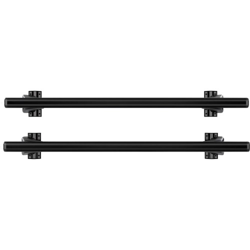 Przejdź do produktu Bagażnik bazowy AMOS Dromader D1 Aero Black 1,65m + Zamek