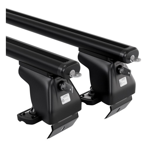 Przejdź do produktu Bagażnik bazowy AMOS Dromader D6 Aero Black 1,4m + Zamek