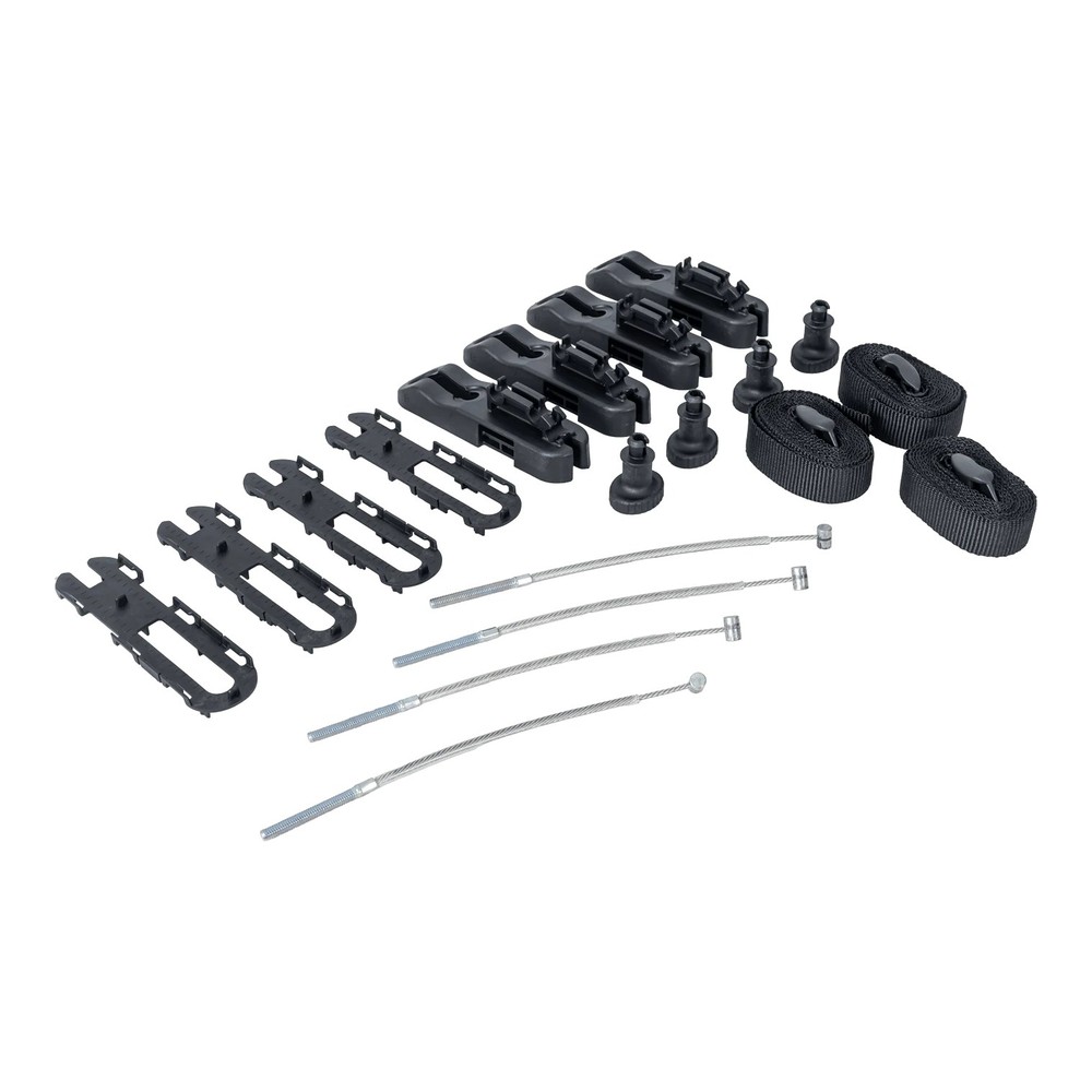 Box dachowy Inter Pack Stella 481 grafitowy metalik 390L – detal zamka centralnego, mechanizm blokady