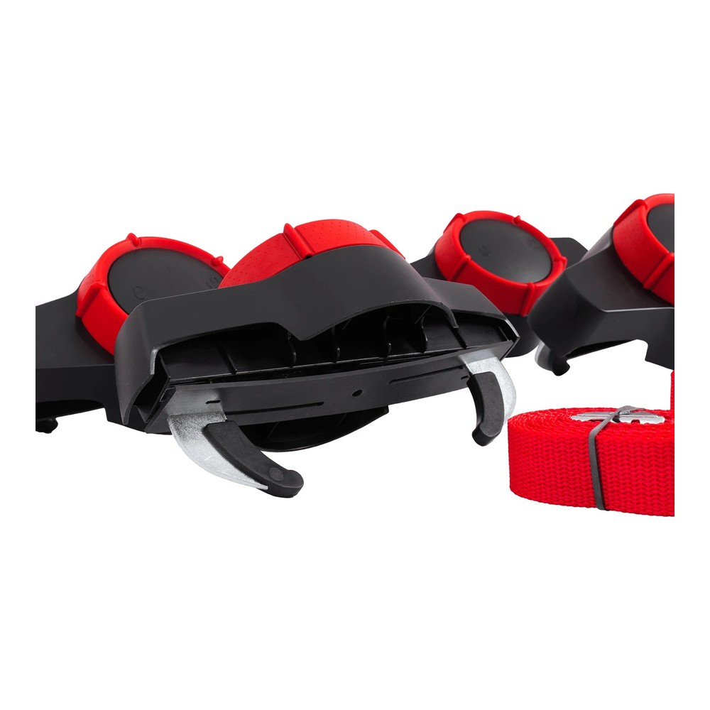Box dachowy Inter Pack Traxer 8.6 antracyt 530L – box zamontowany na dachu SUV-a, widok z boku w ruchu