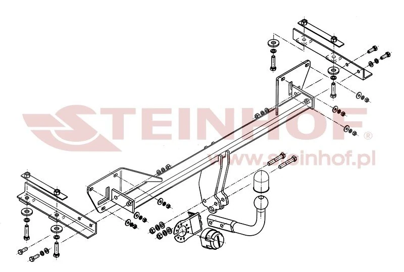 Hak holowniczy Steinhof Alfa Romeo Giulietta 2010–2020 — kula przykręcana (typ A)