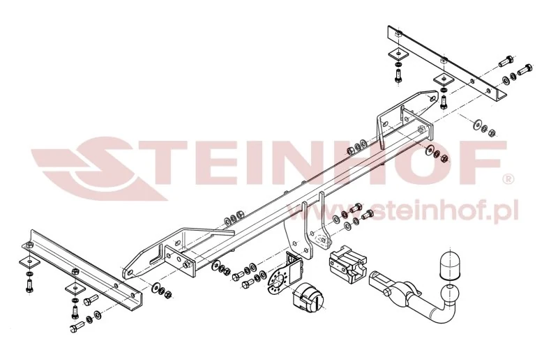 Hak holowniczy Steinhof Chevrolet Orlando 2011–2018 — kula wypinana poziomo (typ H)