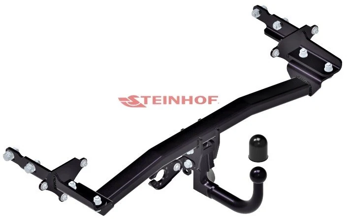 Hak holowniczy Steinhof Fiat 500X / Jeep Compass / Renegade — kula wypinana pionowo (typ V)