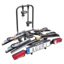 Bagażnik rowerowy na hak Aguri Active E-Bike 2 PLUS czarny - rowery elektryczne