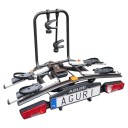 Bagażnik rowerowy na hak Aguri Active E-Bike 2 PLUS srebrny - rowery elektryczne
