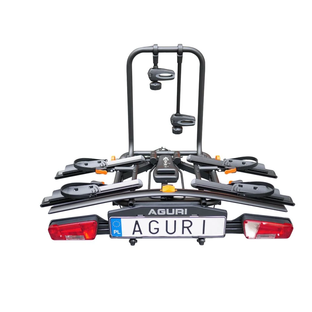 Aguri Active E-Bike 2 PLUS czarny – widok od tyłu z rozłożonymi ramionami