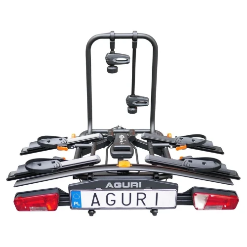 Aguri Active E-Bike 2 PLUS czarny – widok od tyłu z rozłożonymi ramionami